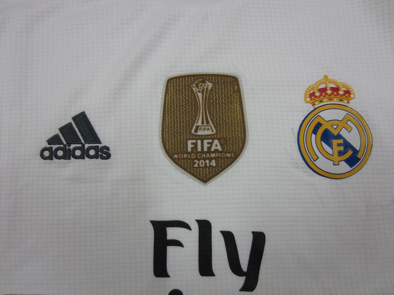 Real Madrid 2015-16 Home Soccer Jersey With WC Champion Patch - Click Image to Close